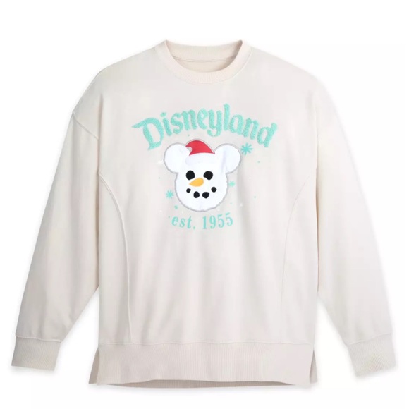 2024 Disneyland Christmas Snowman Pullover Sweater NWT - Picture 1 of 5